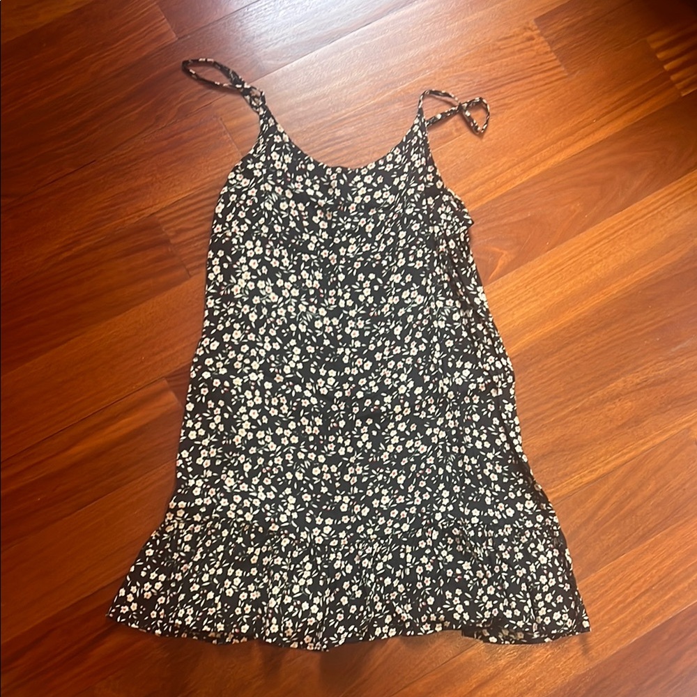 Urban Outfitters Black and White Floral Mini Dress